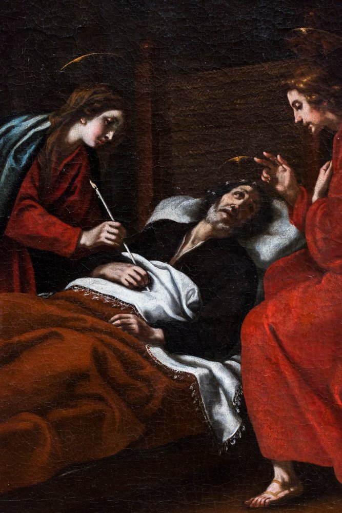 A morte de São José de Jacopo (1592-1664) Vignali