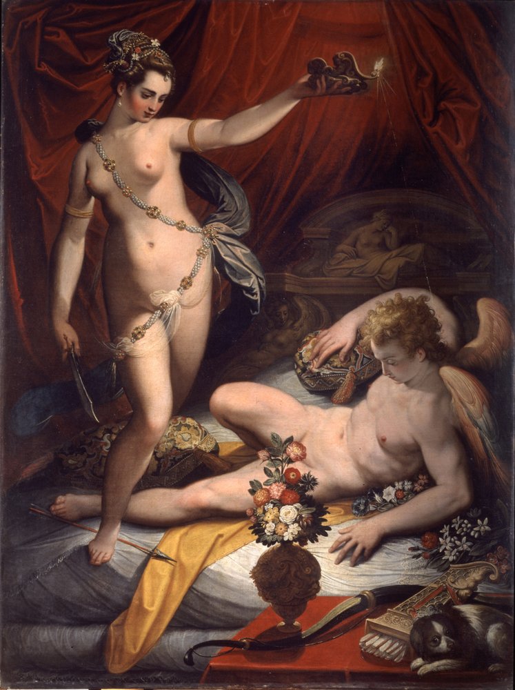 Amor e Psique, 1589 de Jacopo Zucchi