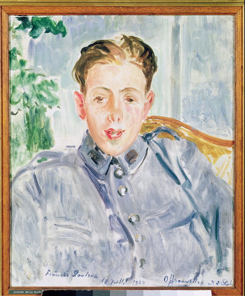 Retrato de Francis Poulenc (1899-1963) 1920 de Jacques-Emile Blanche