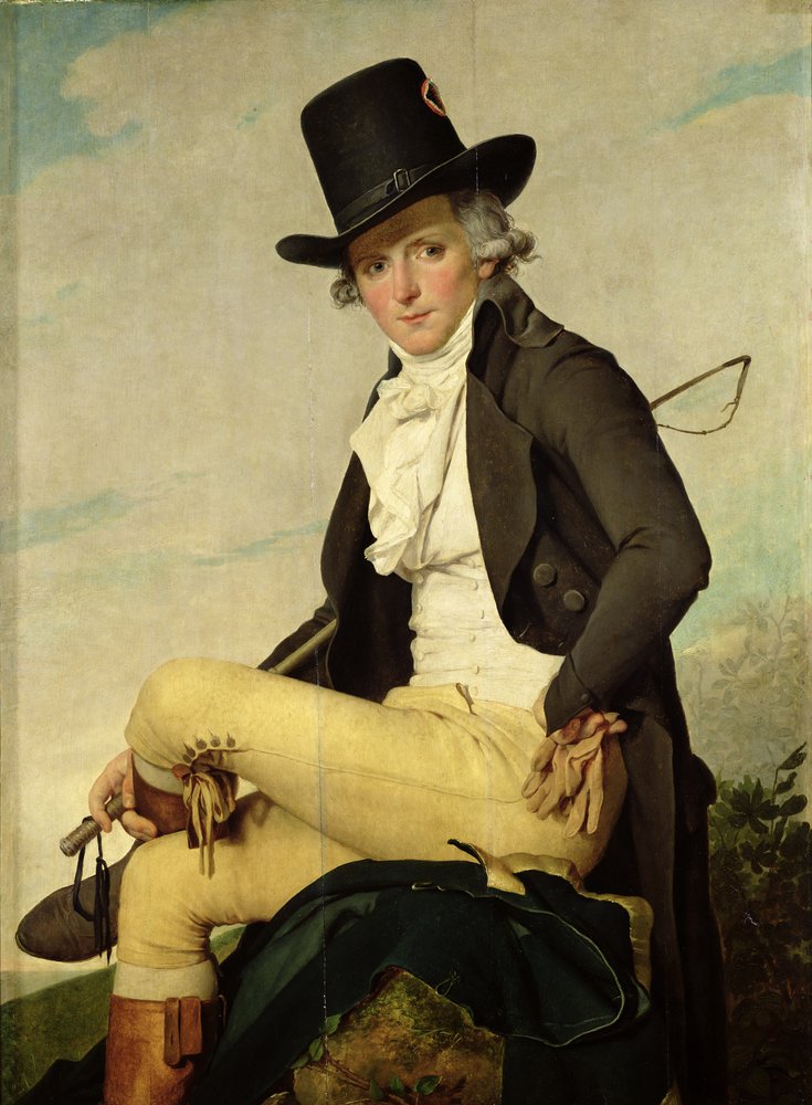 Retrato de Pierre Seriziat (1757-1847) cunhado do artista, 1795 de Jacques Louis David