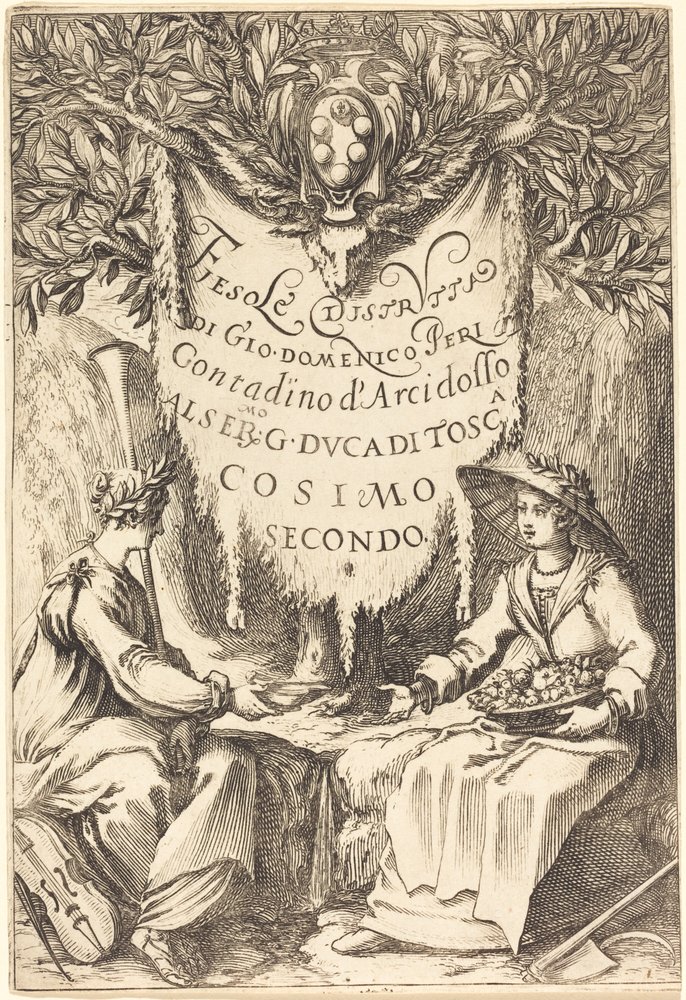 O belo jardineiro, 1619. de Jacques Callot