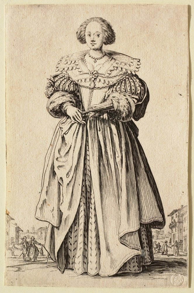 A dama com o leque de Jacques Callot