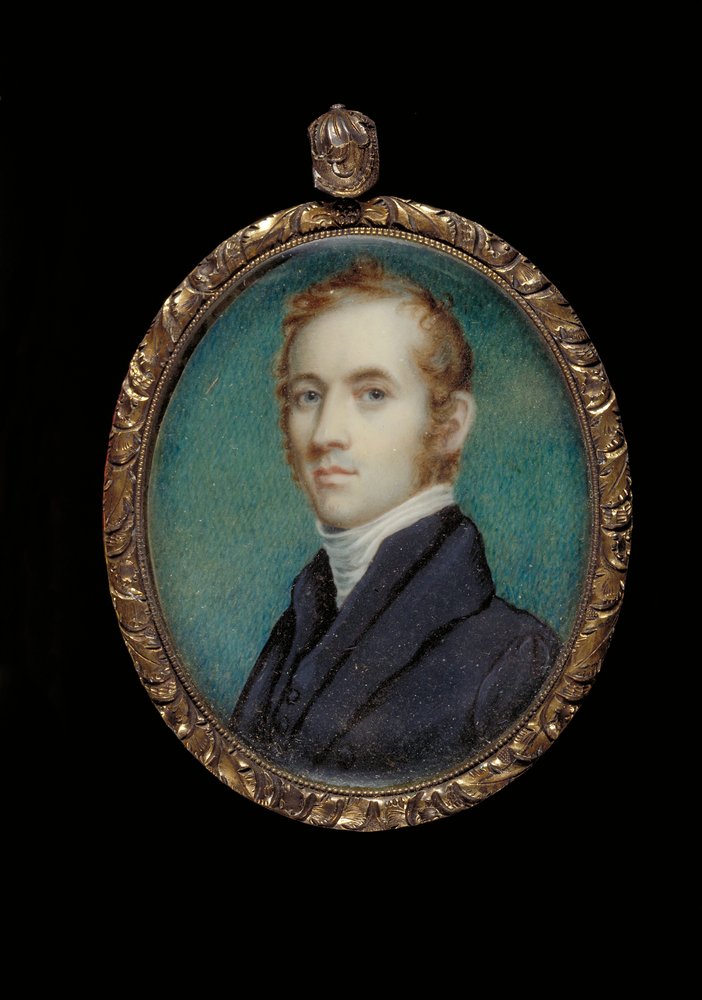 Retrato do Rev. James M. Winchell (óleo sobre marfim) de James Frothingham