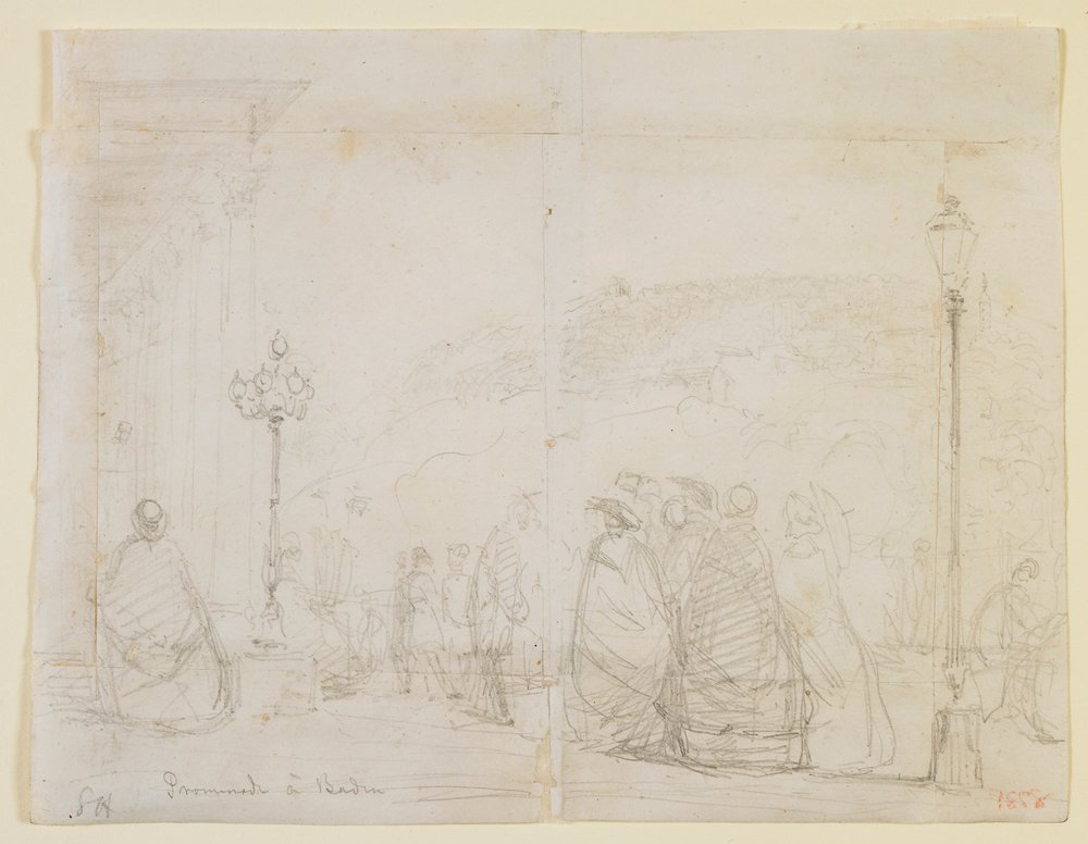 Caminhada em Baden, 1858. de James Abbott McNeill Whistler