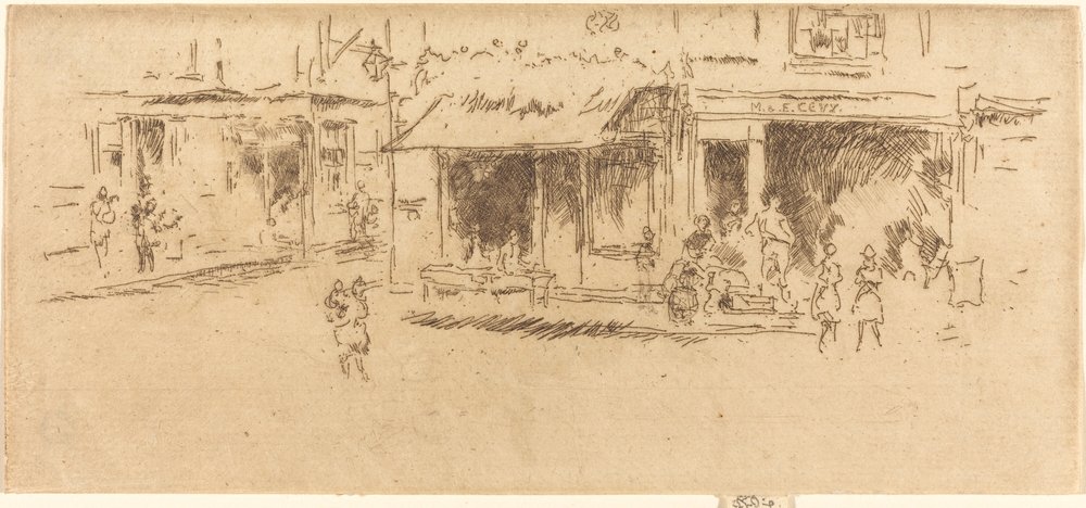 Lugar de São Tiago, Hounsditch de James Abbott McNeill Whistler