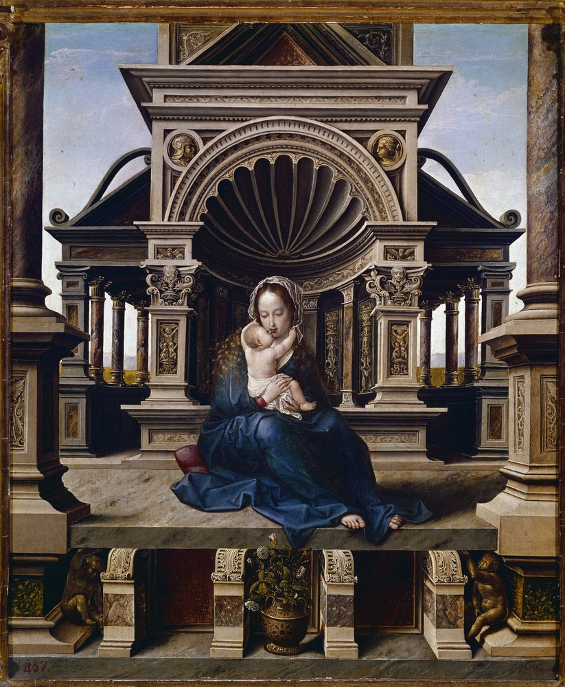 The Virgin of Louvain (óleo sobre painel, c.1520) de Jan (c.1472-c.1533) Gossaert