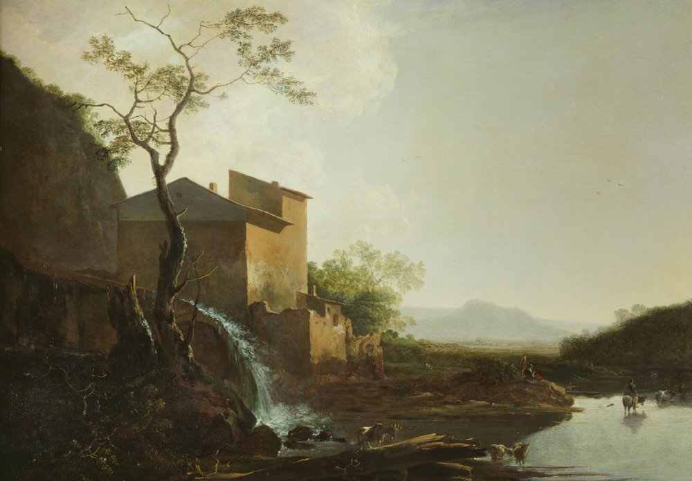 Paisagem com moinho de água de Jan Asselyn