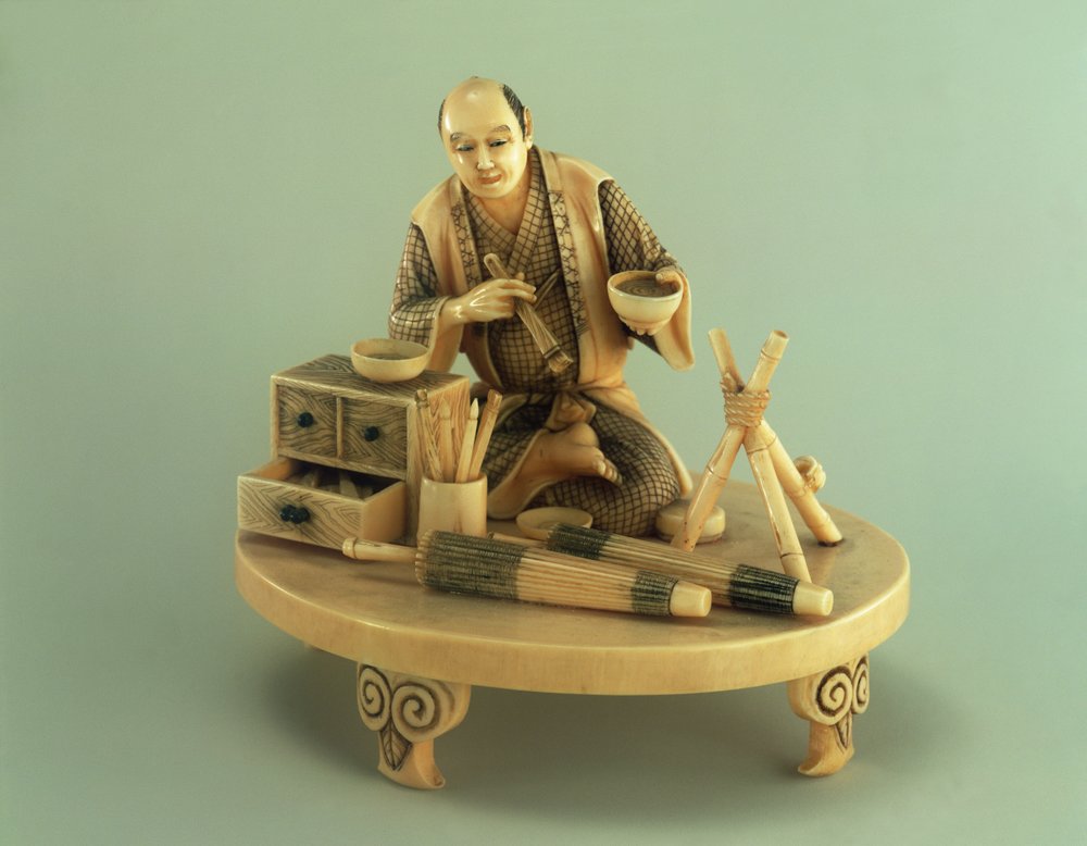 Parasol Maker, Okinomo, Or Period (1600-1868) de Japanese School