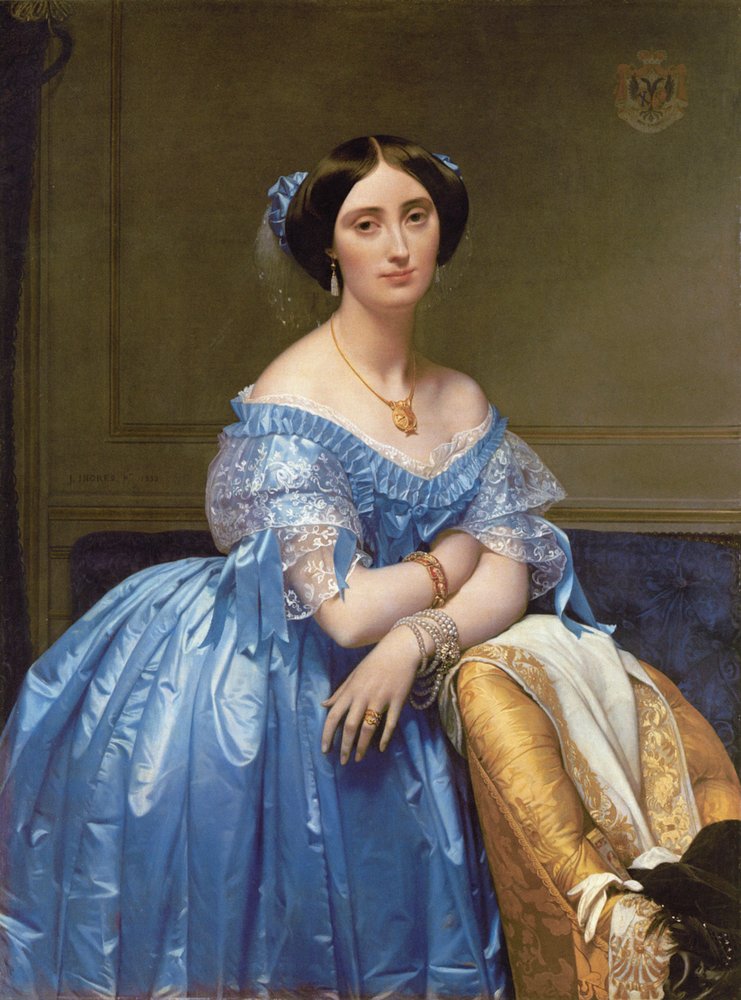 Retrato da princesa de Broglie, 1853 de Jean Auguste Dominique Ingres