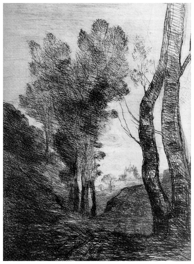 Arredores de Roma, c1815-1865, 1924 de Jean-Baptiste-Camille Corot