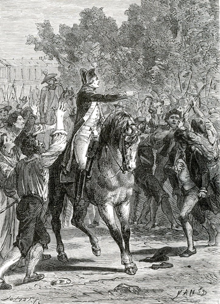 Revolução Francesa 1789-1799 General Lafayette em Versalhes 5 de outubro de 1789 de Jean Edouard (1824-99) Dargent