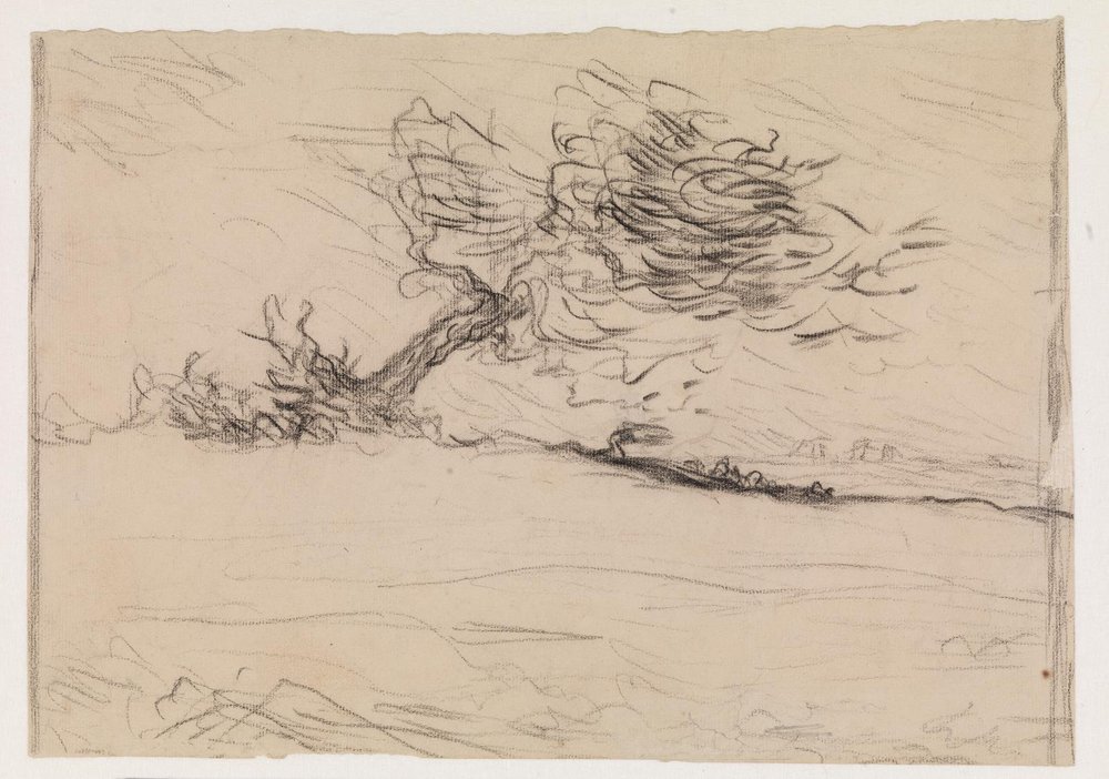 A rajada de vento de Jean-Francois Millet