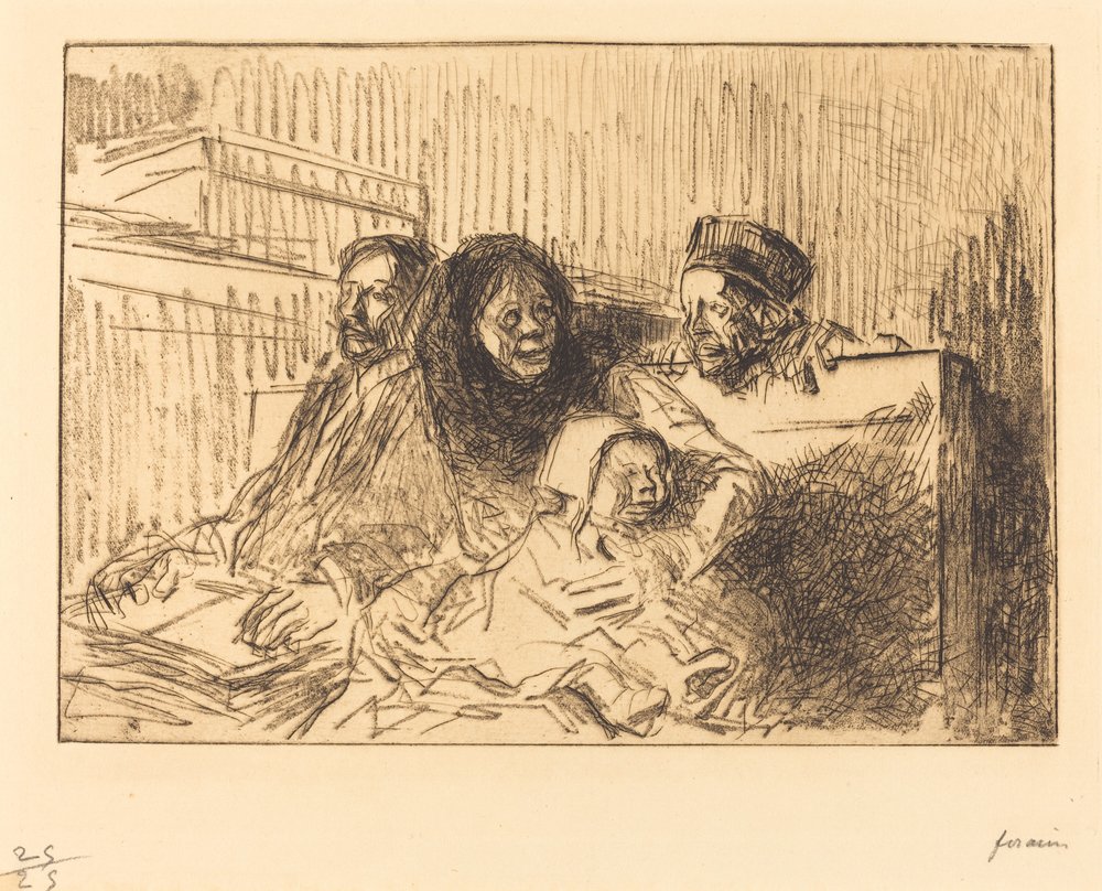 Provas na Audiência (segunda placa) de Jean-Louis Forain
