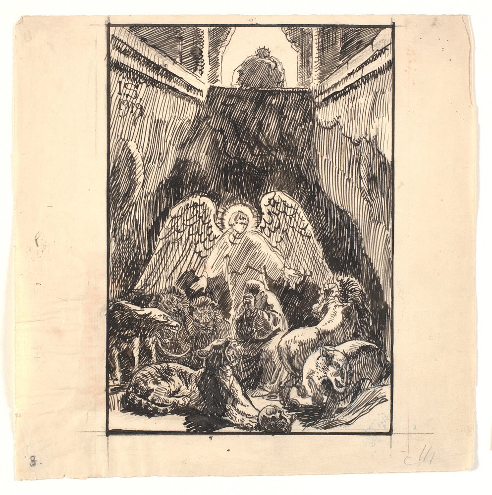 Daniel na cova dos leões de Joakim Frederik Skovgaard