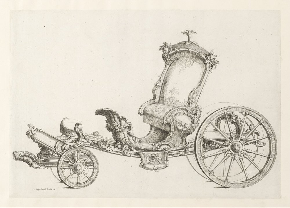 Design para um Cabriolet de Johann Michael Hoppenhaupt