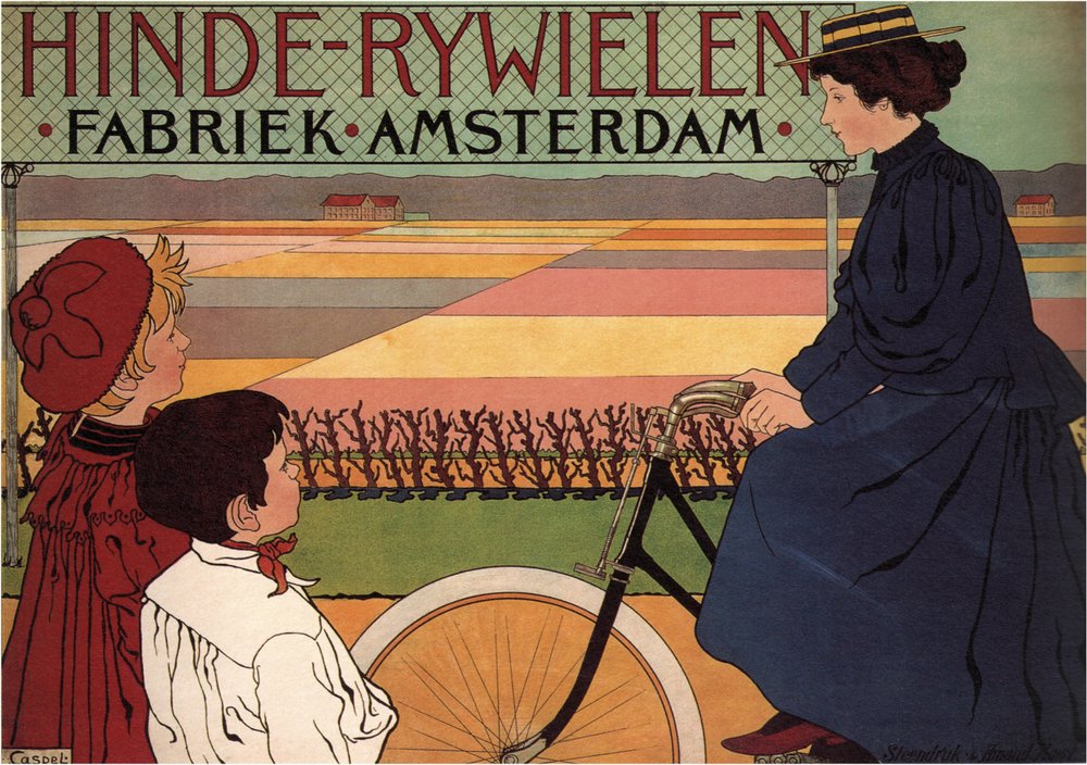 Fábrica de Hinde Rijwielen Amsterdã, 1896 de Johann Georg van Caspel