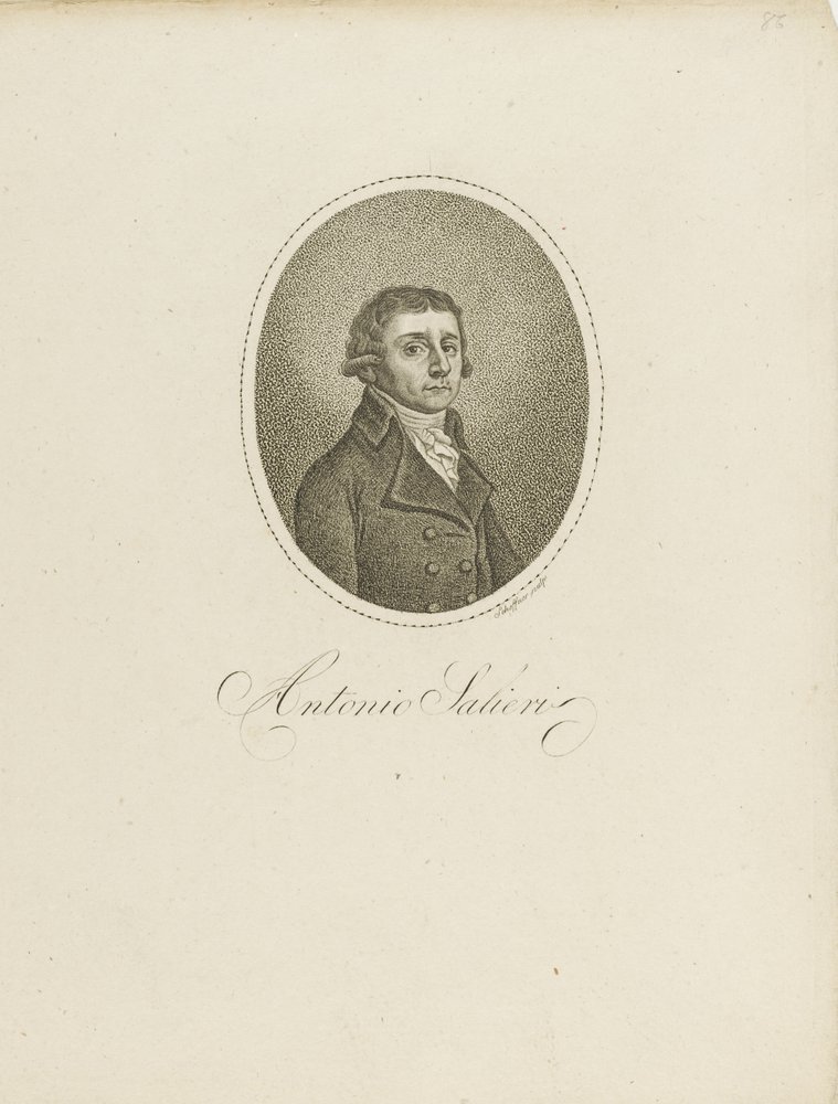 Antonio Salieri 1750-1825, c. 1800. de Johann Gottfried Scheffner