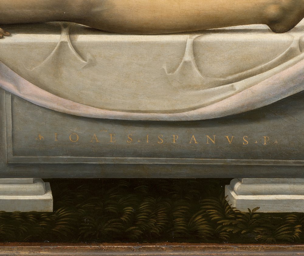 Lamentação, detalhe, c.1490-1510 de Johannes (fl.16th century) Hispanus