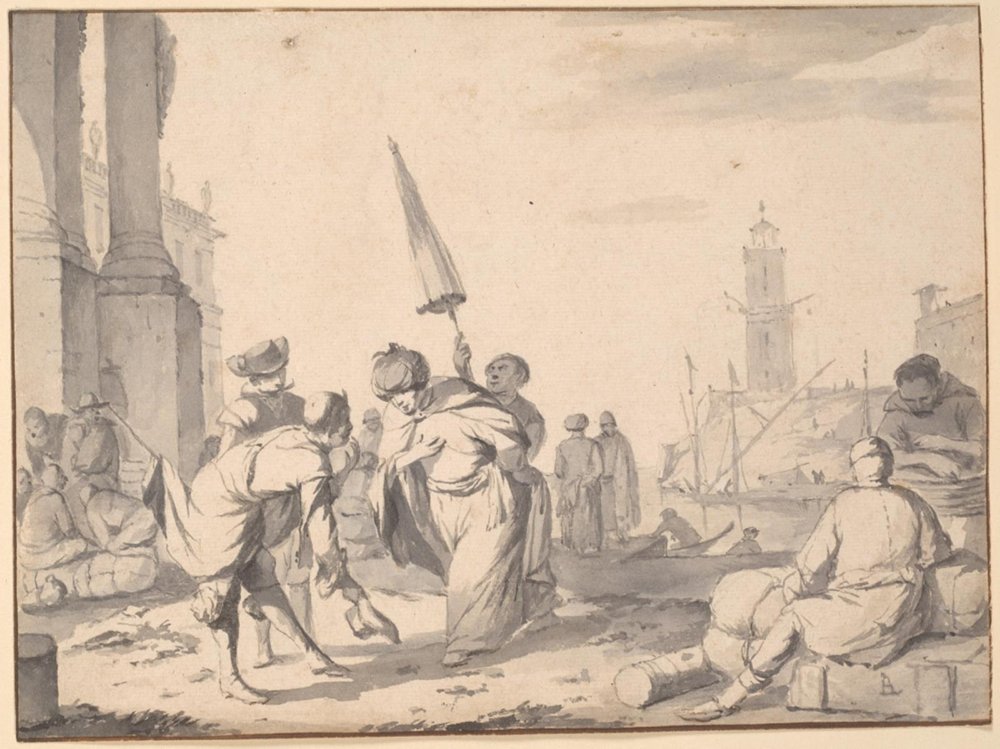 A receção do oriental de Johannes Lingelbach