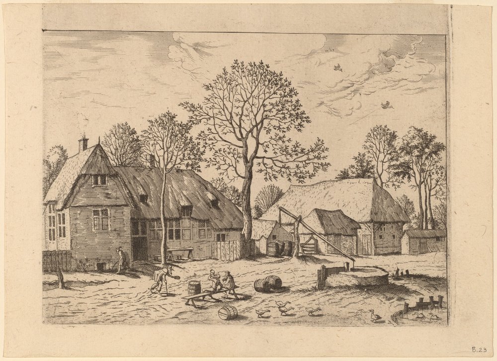 Fazendas com Poço de Johannes and Lucas van Doetechum after Master of the Small Landscapes