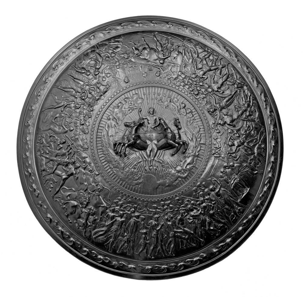 O escudo de Aquiles (bronze) de John Flaxman