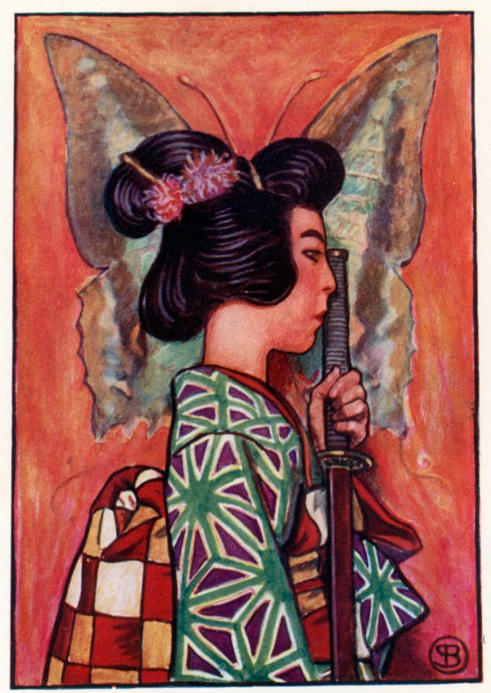 Madame Butterfly (litografia a cores) de John Byam Liston Shaw