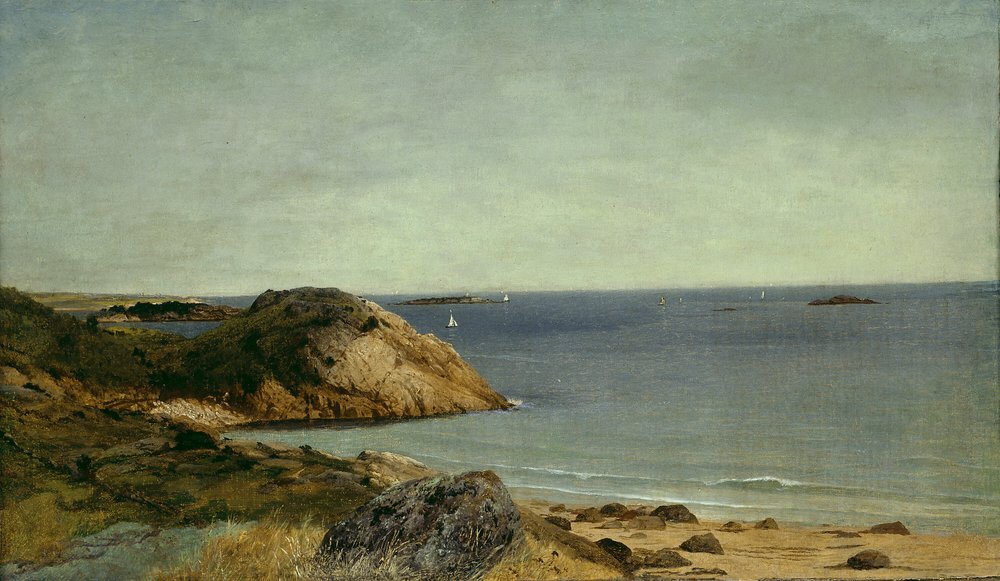 Costa Rochosa, c. 1860. de John Frederick Kensett