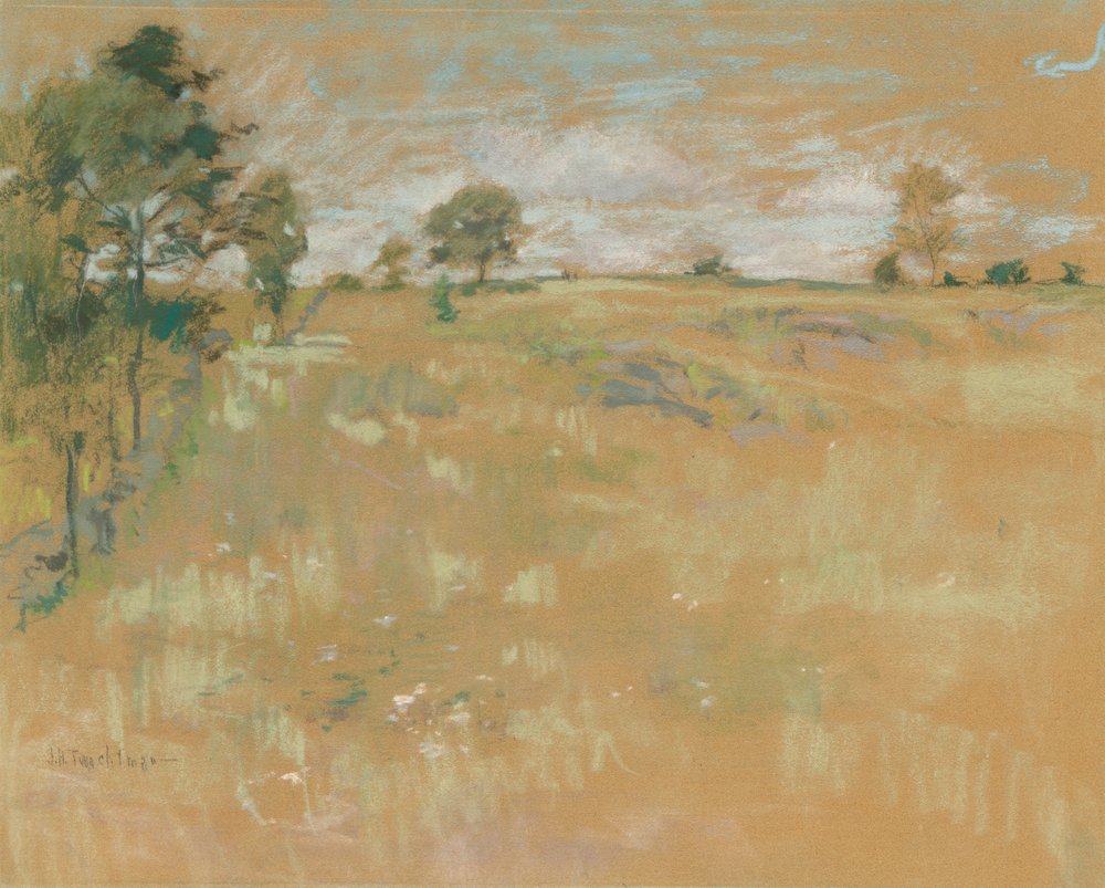 Pastos, Greenwich, Connecticut, c. 1890-1900. de John Henry Twachtman