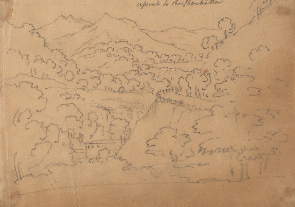 Ascensão ao Bochetta de John Robert Cozens