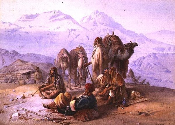 Um acampamento árabe de Joseph-Austin Benwell
