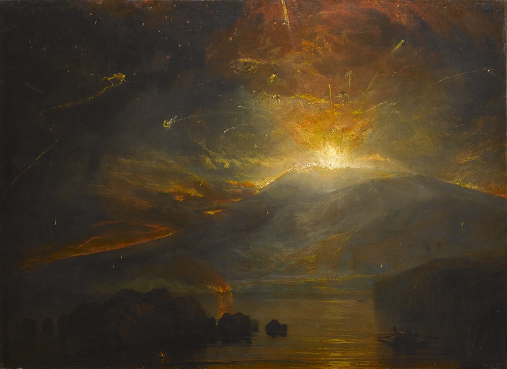 A erupção das montanhas Soufrière na ilha de São Vicente, 30 de abril de 1812, 1815 de Joseph Mallord William Turner