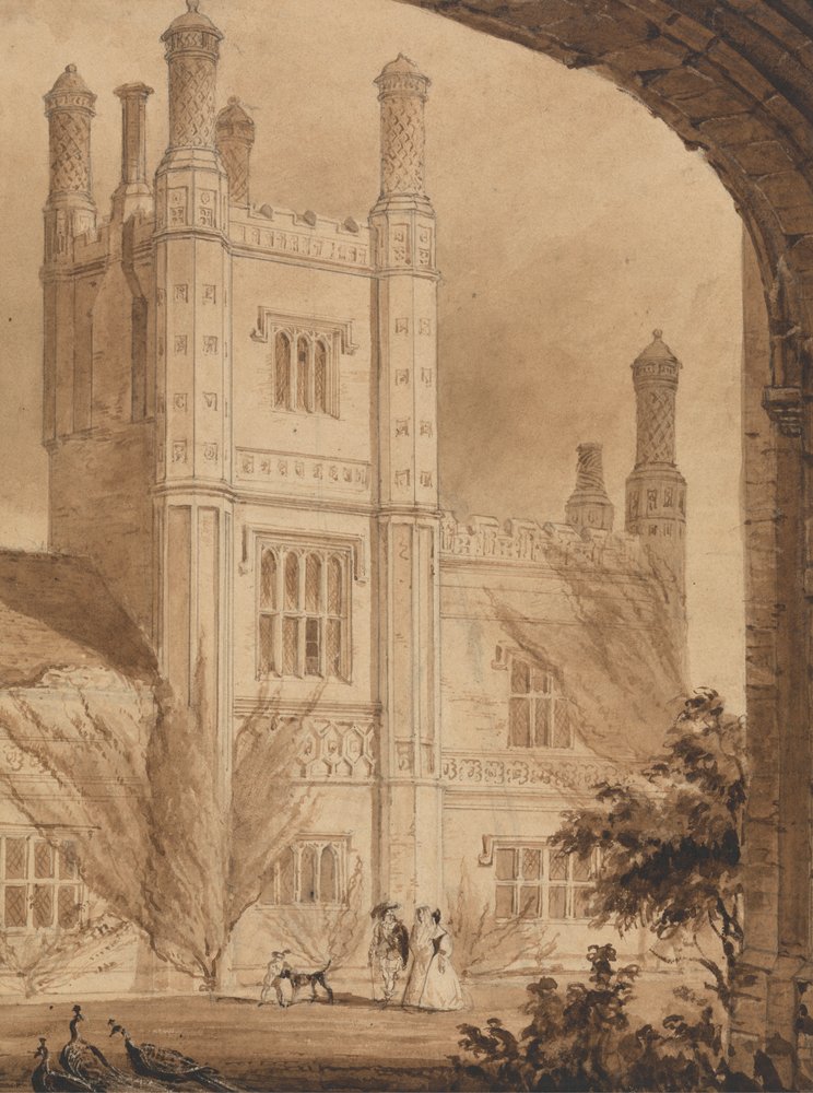 A Torre do Solar, Barsham Oriental, Norfolk de Joseph Nash