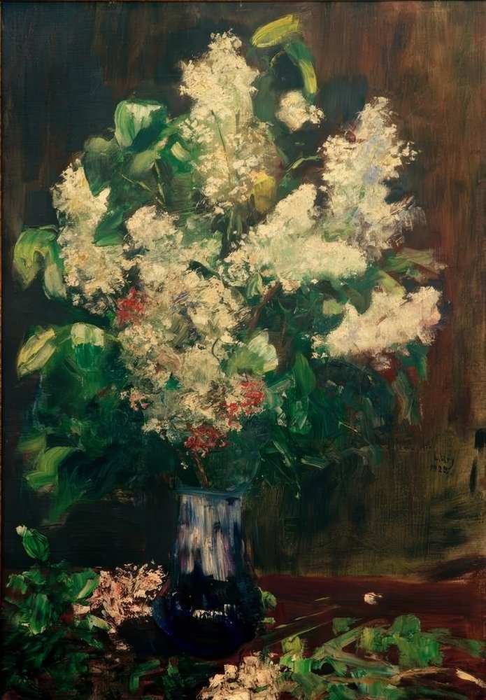 buquê de lilases de Lesser Ury