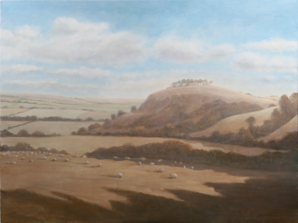 Paisagem de Gloucestershire, 2012 (acrílica sobre tela) de Lincoln Seligman