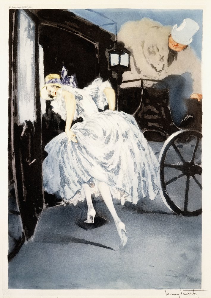 Partida, c.1941 (gravura e ponta seca) | Louis Icart