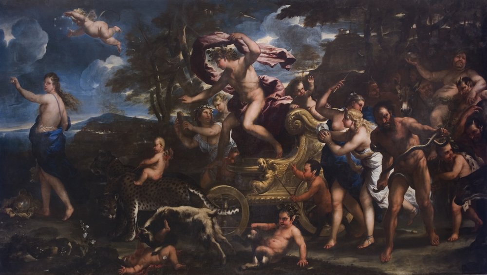 Baco e Ariadne, 1677 de Luca Giordano