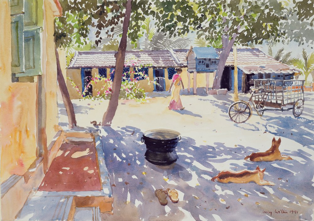 Domingo no Boys Home, 1991 (wc no papel) de Lucy Willis