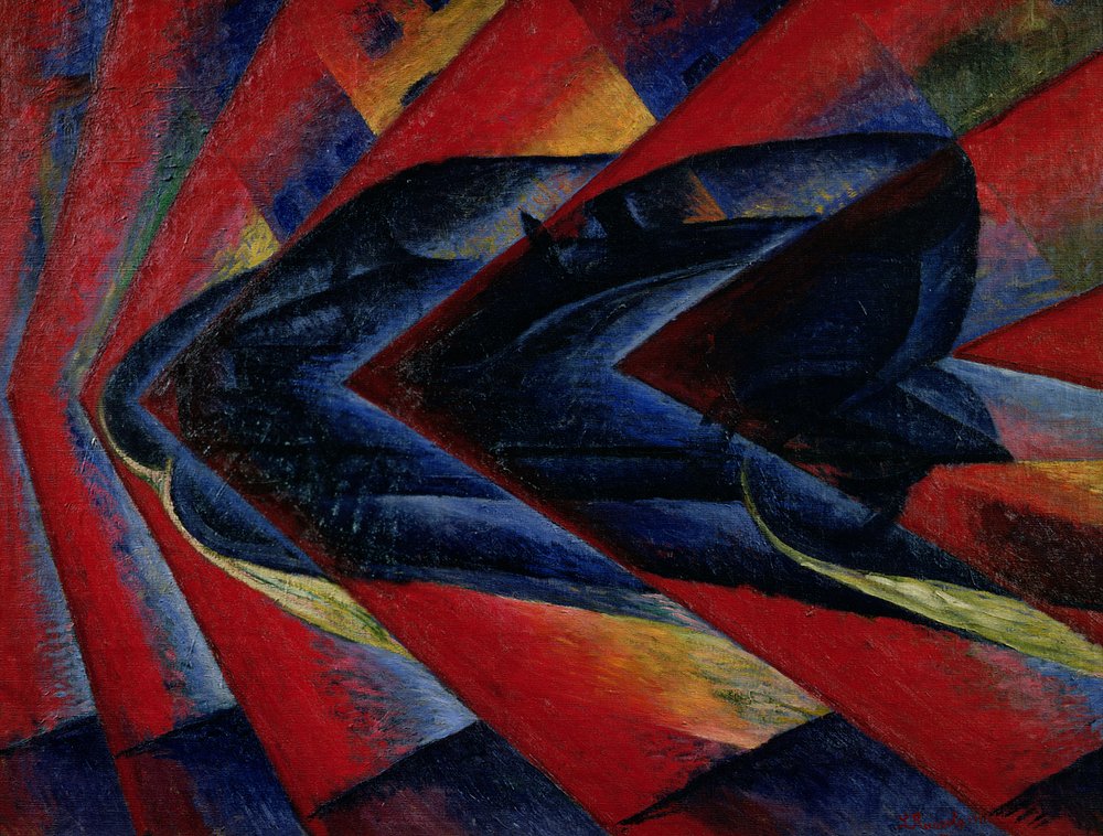 O Dinamismo de um Automóvel de Luigi Russolo