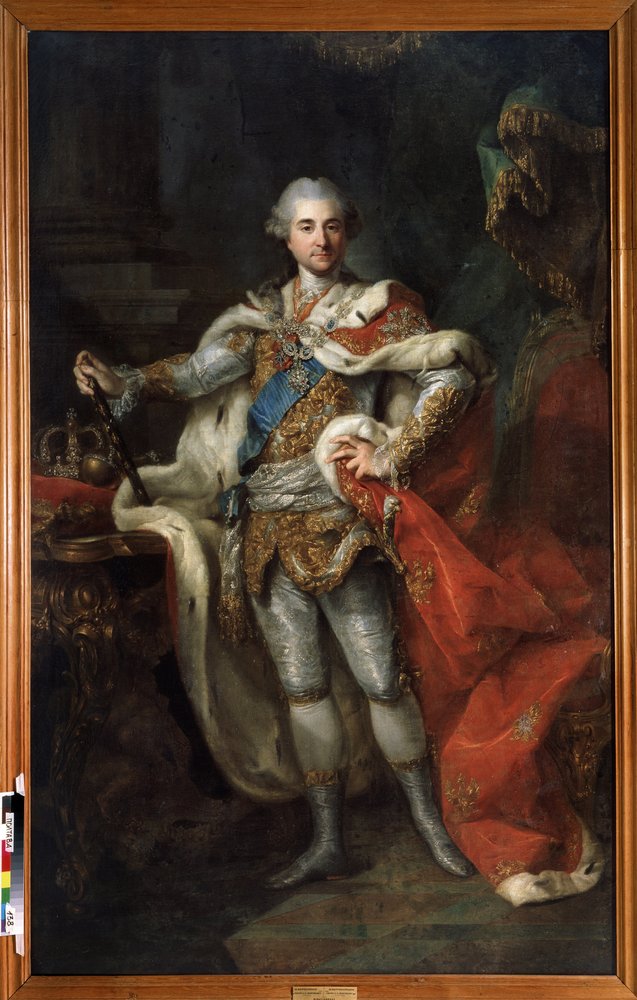 Retrato de Stanislaw II August Poniatowski, Rei e Grão-Duque da Comunidade Polaco-Lituana (1732-1798), c.1790 (óleo sobre tela) de Marcello Bacciarelli
