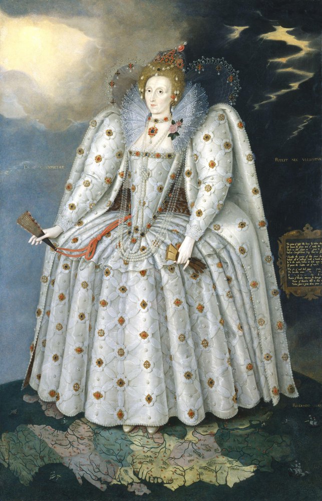 Rainha Isabel I ("O retrato de Ditchley") de Marcus Gheeraerts the Younger