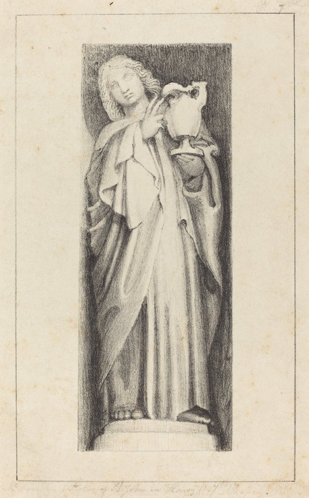 São João, da Capela de Henrique VII da Abadia de Westminster de Maria Denman after John Flaxman