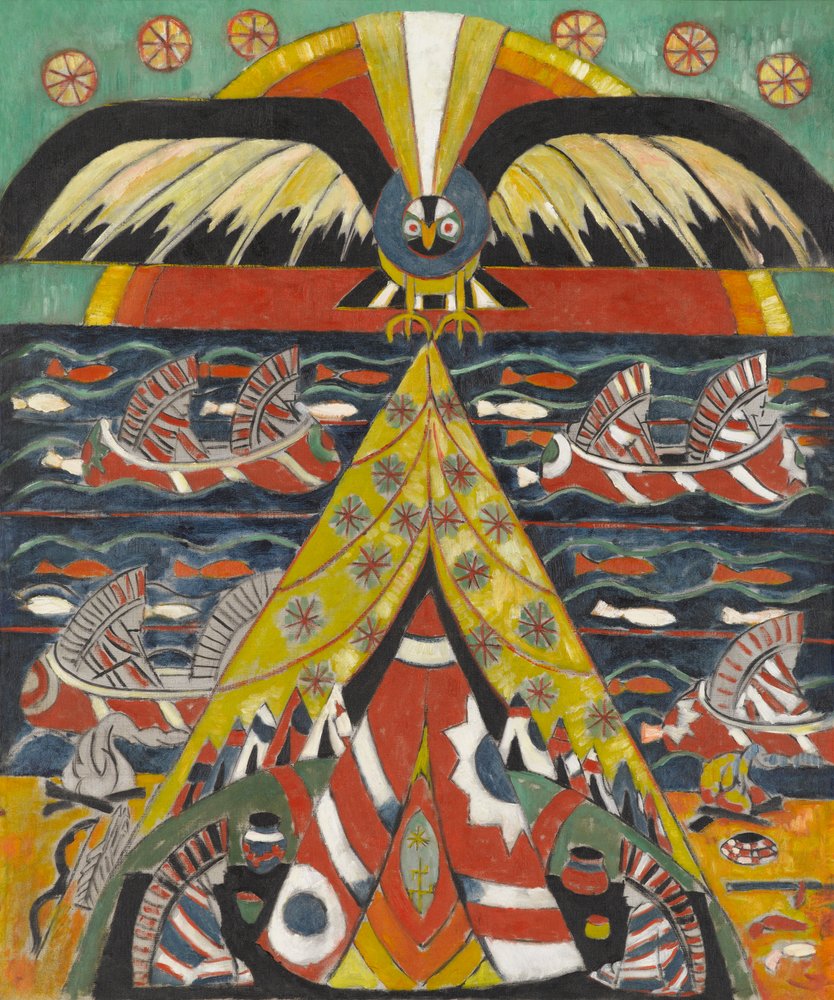 Fantasia índia, 1914 de Marsden Hartley