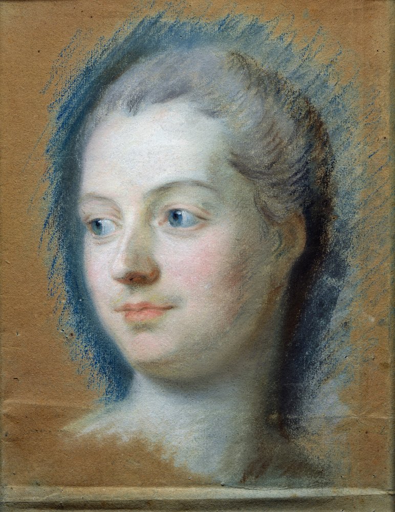 Retrato de Madame de Pompadour (1721-64) 1752 (pastel sobre papel) de Maurice-Quentin de La Tour