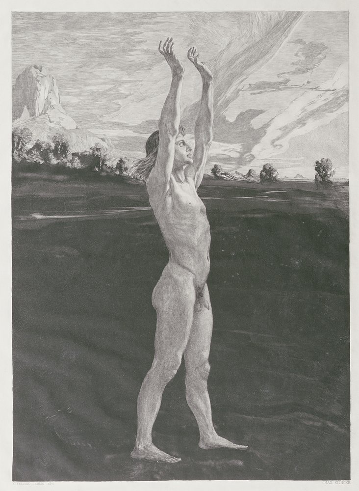 E, portanto, da série "Da morte, parte dois", 1898 de Max Klinger