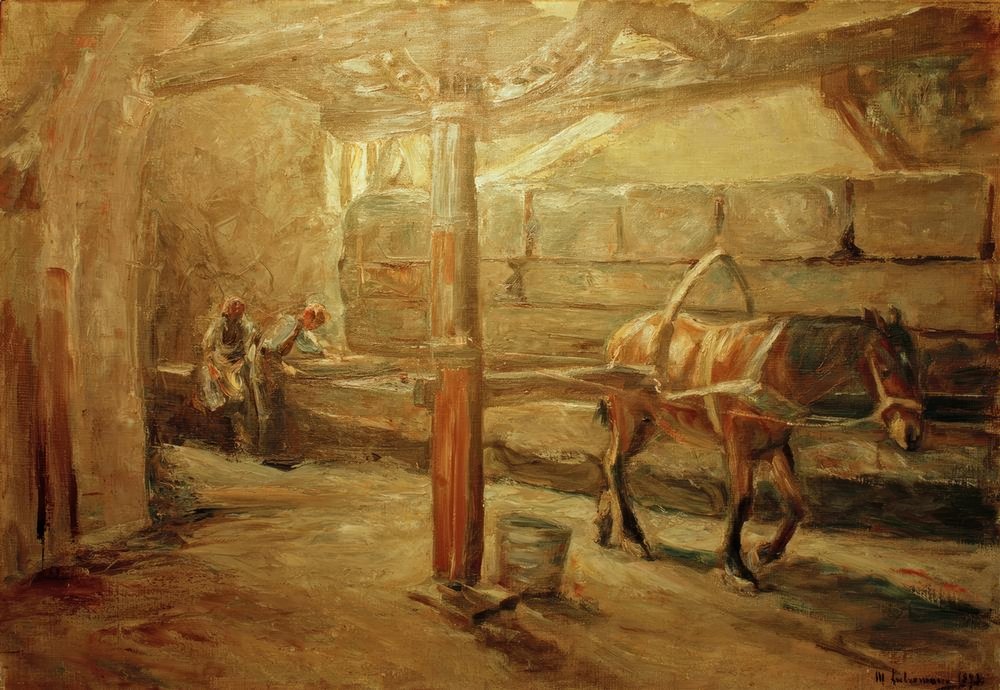 Rolo de toalha em Florença de Max Liebermann