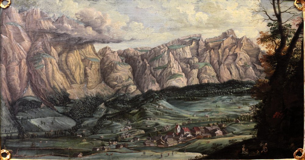 Vista panorâmica de Leukerbad de Melchior Füssli