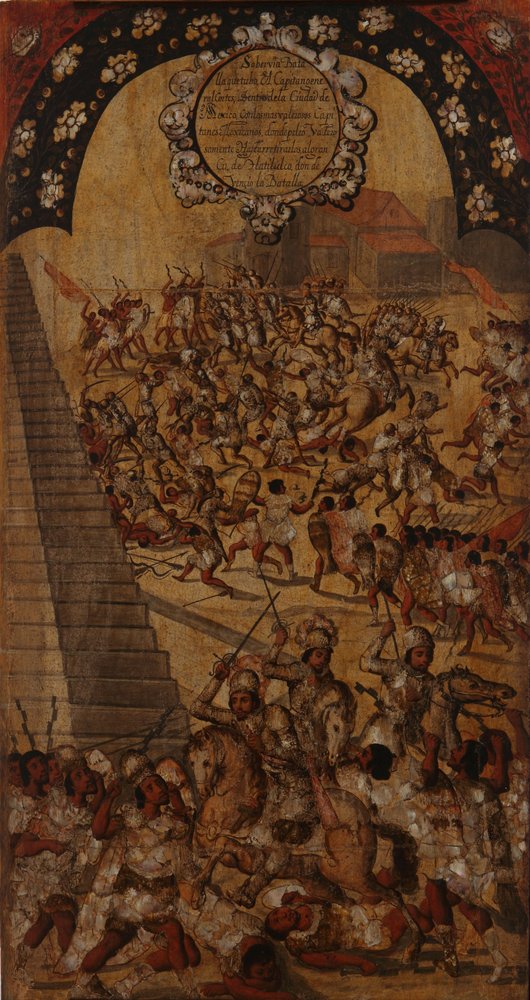 A conquista do México. Tabela XVI de Miguel Gonzales