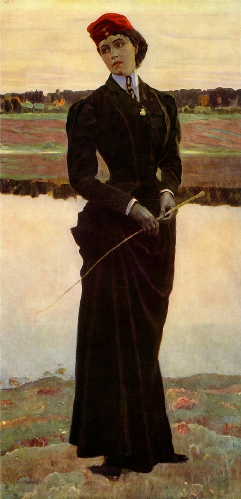 contribuição de Olga Mikhailovna Nesterova-Schretera, a filha do artista, 1906, 1965. de Mikhail Nesterov