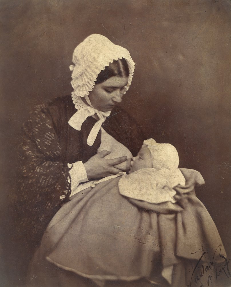 [Paul Nadar no peito de sua ama de leite], 1856. de Nadar