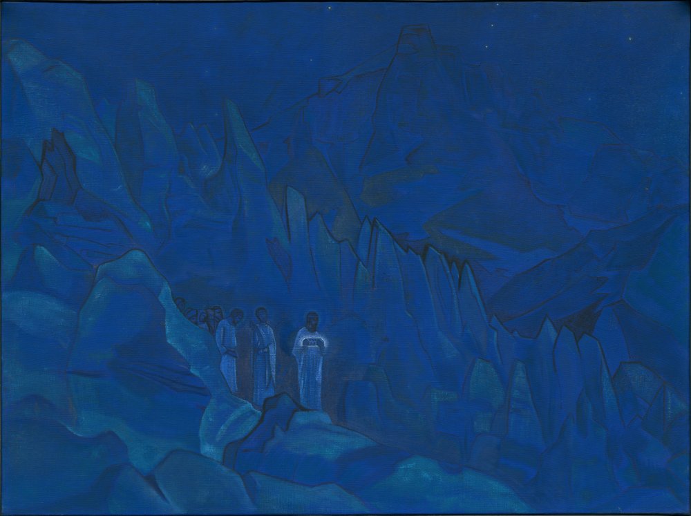 Burning of Darkness, série "His Country", 1924 de Nicholas Roerich